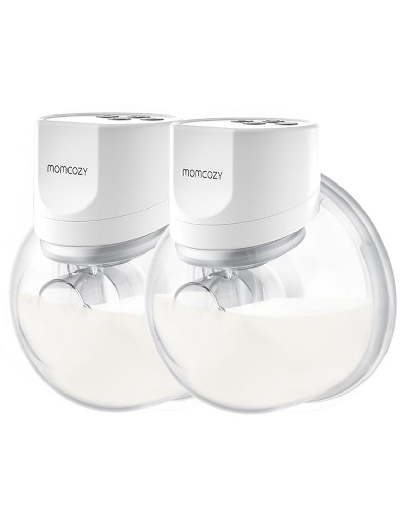 Momcozy Hands-Free Breast Pump S12 Pro, Wearable & Portable Pump with Soft Doublefit Flange, 3 Modes | 9 Levels Double Electric Pump, Smart Display, 24Mm,B