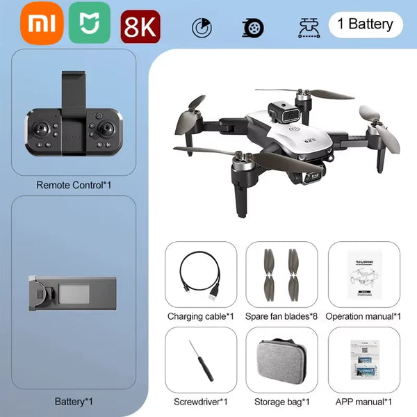 S2S 8K Drone 5G GPS Profesional HD Aerial Photography Dual-Camera Omnidirectional Obstacle Brushless Avoidance Quadrotor