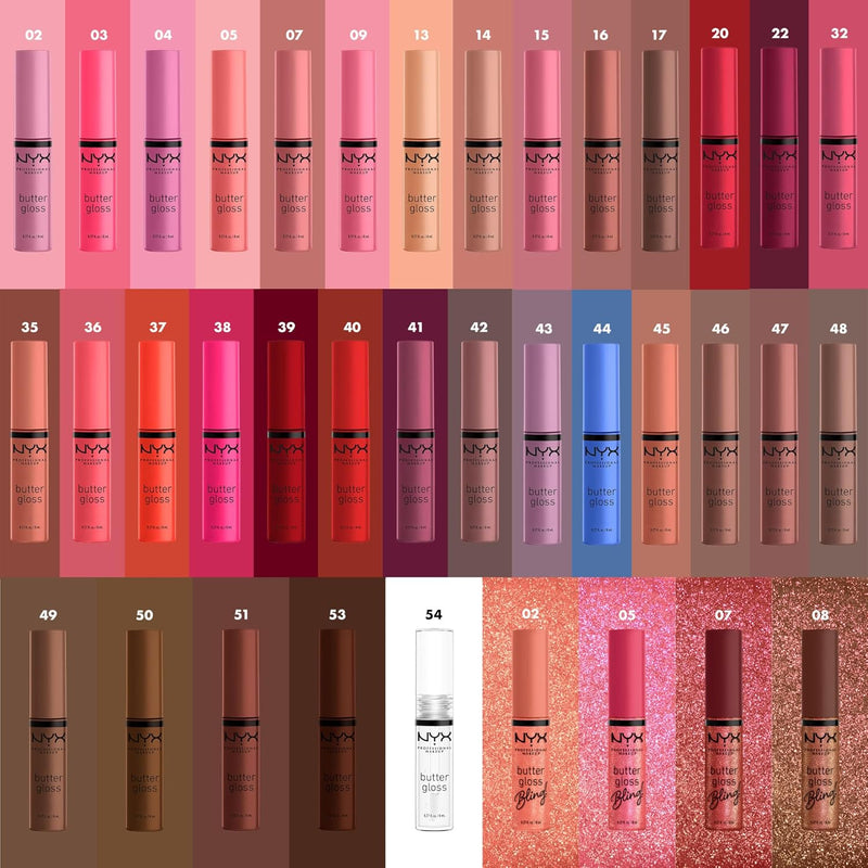 , Butter Gloss Bling, Non-Sticky, High Shine, Universally Flattering, 8 Ml - She Got Money (Shimmery Pink)