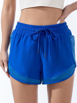 Women'S Double Layered Quick-Dry Athletic Shorts, Anti-Lighting Loose Fit, for Outdoor Leisure Running Fitness Workout, Sport St