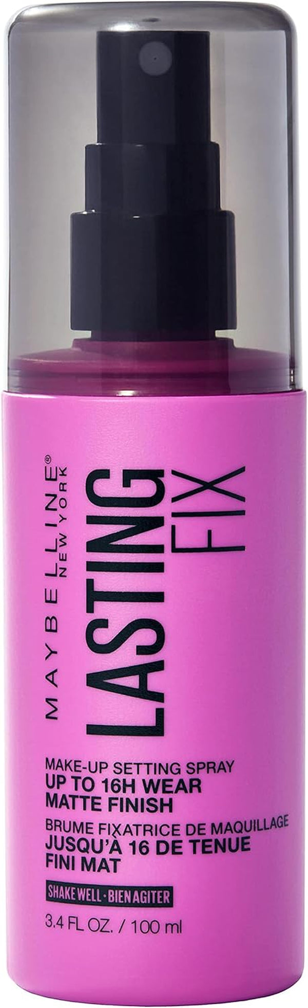 New York Setting Spray, Matte Finish, Transfer Proof and Sweat Resistant, 16H Wear, Facestudio Lasting Fix Makeup, Volume: 3.4 Fl. Oz.