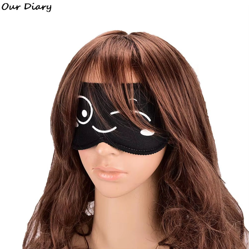 1Pc Sleeping Eye Mask Black Eye Shade Sleep Mask Black Mask Bandage on Eyes for Sleeping Emotion Sleep Mask