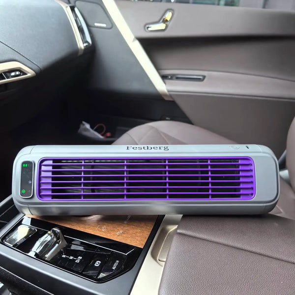 New Car Portable Fan 3 Unbeatable Features Air Fan+Negative Ion Fresh Air+Ozone Elimination Car Automotive Electronics Part