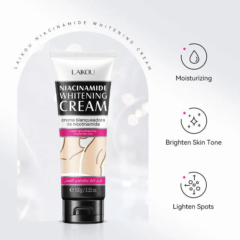 100G  Nicotinamide Body Cream Lighten Spots Moisturizing and Hydrating Brighten Skin Tone Skin Care