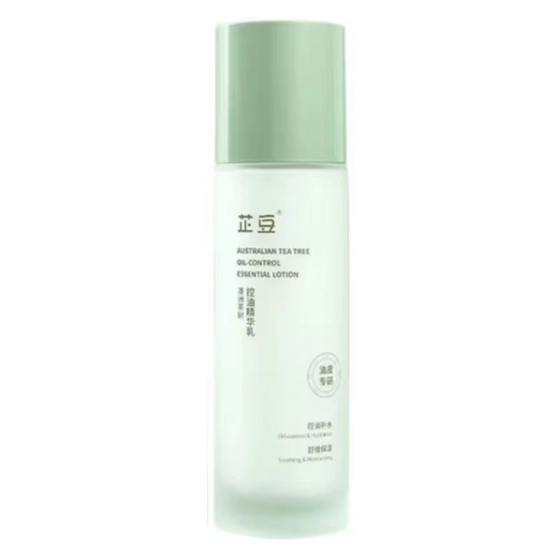 Tea Tree Essence Set Oil Control Acne Removal Skin Soothing Hydrating Oily Skin Care Unisex Water Lotion Two-Piece Set Skin Care