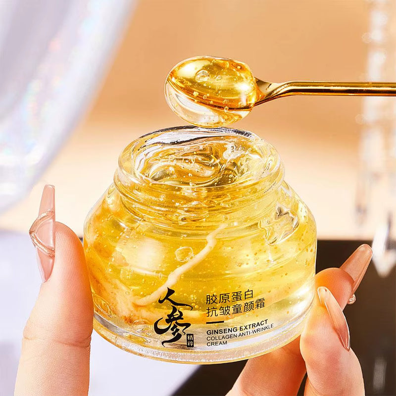 Gold Ginseng Face Cream Polypeptide Moisturizing Niacinamide Facial Serum for Skin Care Cream 24K Gold Ginseng Cream 30G/50G
