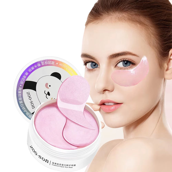 60Pc Seaweed Collagen Eye Patches under the Eyes Gel Patch for Edema Hydrogel Eye Patch from Dark Circles Patches Eye Mask Korea