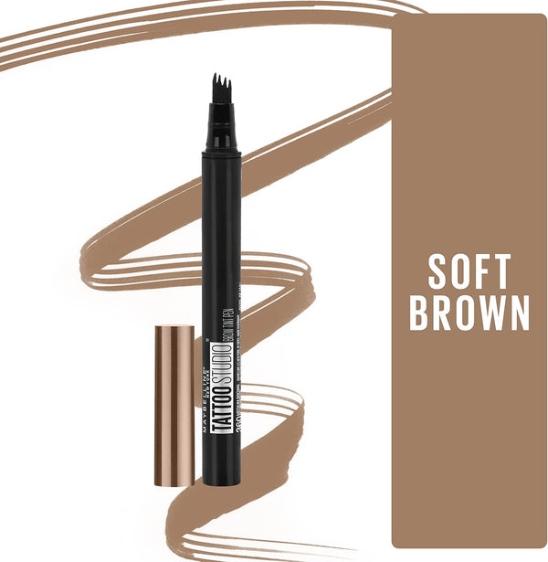 New York Tattoo Studio Brow Tint Pen Makeup, Soft Brown, 0.037 Fl. Oz.