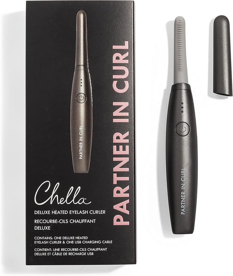 Deluxe Heated Eyelash Curler with USB Re-Chargeable Battery - Safe and Gentle Won'T Damage Your Eyelashes