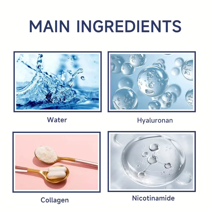 Collagen Anti-Aging Face Skin Care Cream Repairs Damaged Facial Skin Nicotinamide Hydrating Facial Cream Keep Skin Firm Whitens