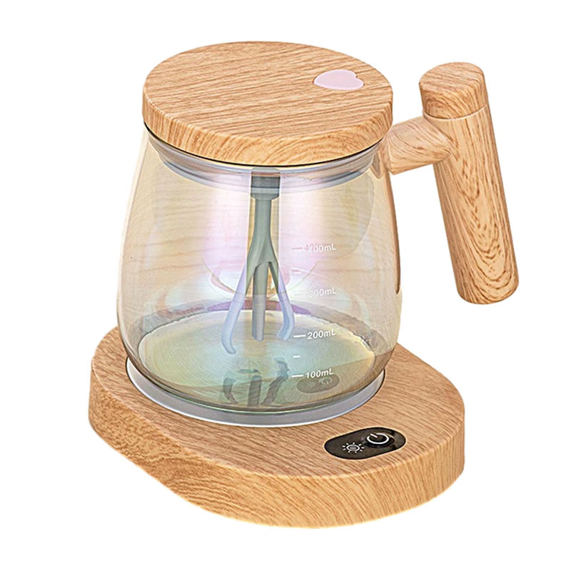 Electric Mixing Mug Multipurpose Heater Pad Coffee Mug Warmer for Coffee/Milk/Protein Powder High Speed 400Ml Self Stirring Cup