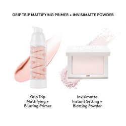 Fenty Beauty Prime + Set Essentials: Grip Trip Primer and Invisimatte Instant Setting + Blotting Powder