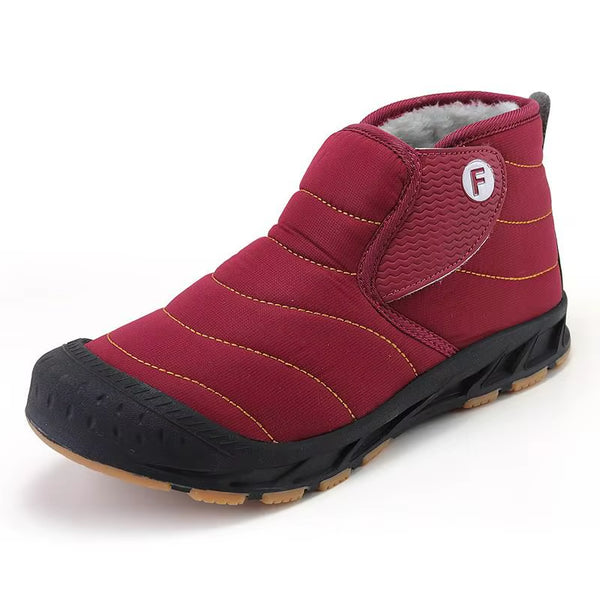 Winter Men Snow Boots Warm Fur Big Size 36-47 Unisex Ankle Boots Long Plush Outdoor Mens Sneakers Waterproof Male Casual Shoes