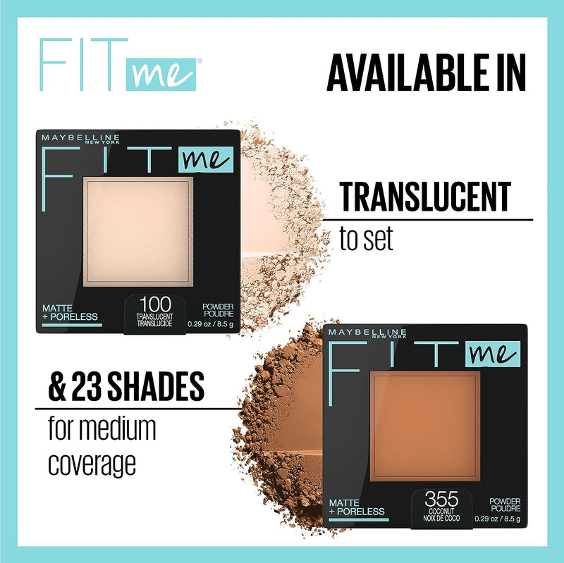 New York Concealer Instant Age Rewind, Sand, 6 Milliliters (Packaging May Vary) & New York Matte + Poreless Pressed Face Powder Makeup, Natural Beige, 8.5 Grams