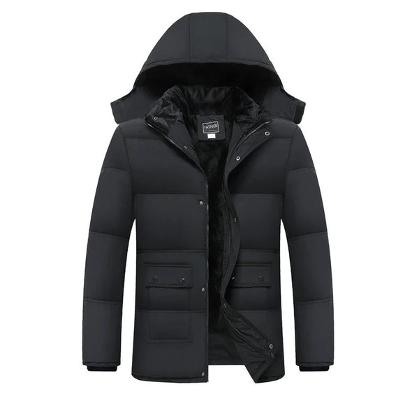 Winter Coat Men Fashion Mens Parkas Thicken Male Thick Warm Coat Parkas Hooded Winter Windproof Man Jacket for Men Clothes Parka