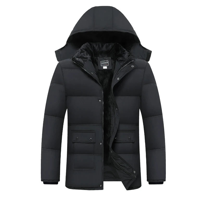 Winter Coat Men Fashion Mens Parkas Thicken Male Thick Warm Coat Parkas Hooded Winter Windproof Man Jacket for Men Clothes Parka