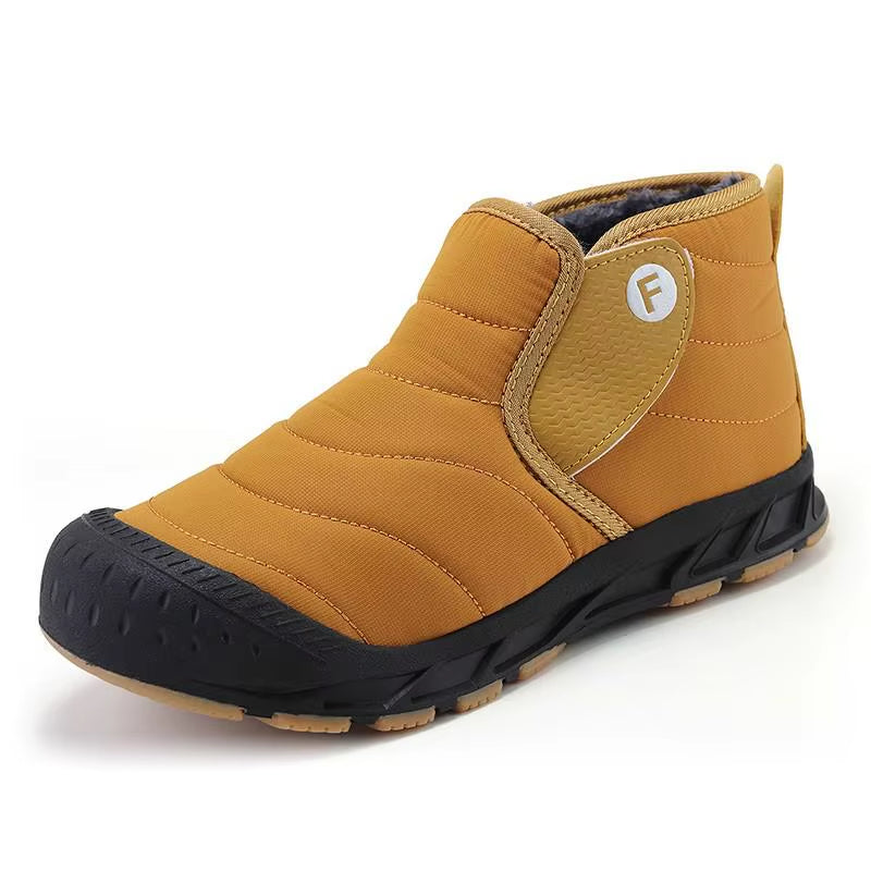 Winter Men Snow Boots Warm Fur Big Size 36-47 Unisex Ankle Boots Long Plush Outdoor Mens Sneakers Waterproof Male Casual Shoes