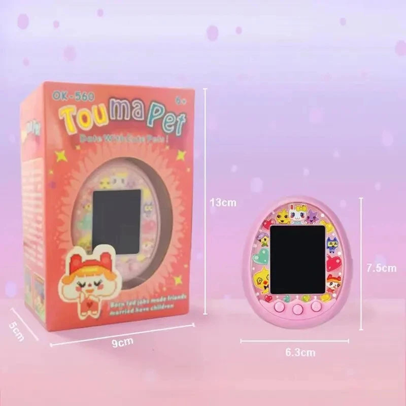 Electronic Virtual Pet with Color Screen Game Pocket Interactive Virtual Pet Dating Game Machine Kids Game Toys Girls