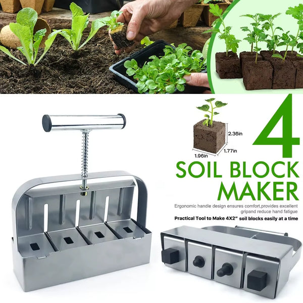 Soil Block Maker | Seedling Soil Blocker | Kellyzbeauty
