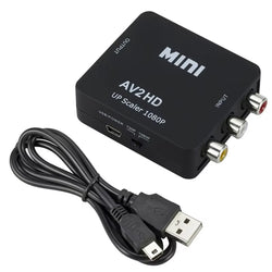 AV to Hdmi-Compatible Adapter 1080P Video Composite Converter Av2Hdmi-Compatible RCA to HDTV CVSB L R Video Scaler Converter Box