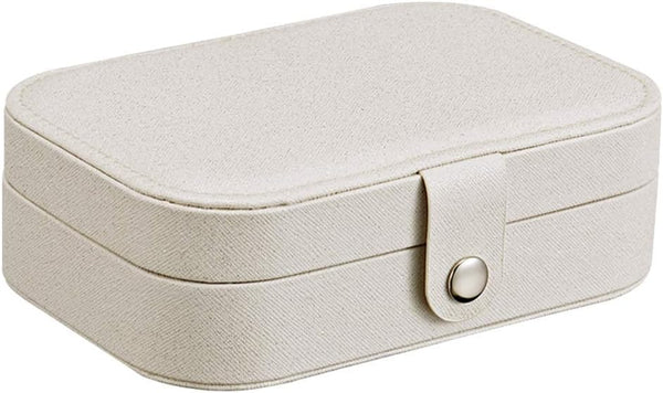 Travel Jewelry Organizer Storage Case & 2 Tiers Jewelry Portable Box Earrings Travel Case Storage Organizer Container