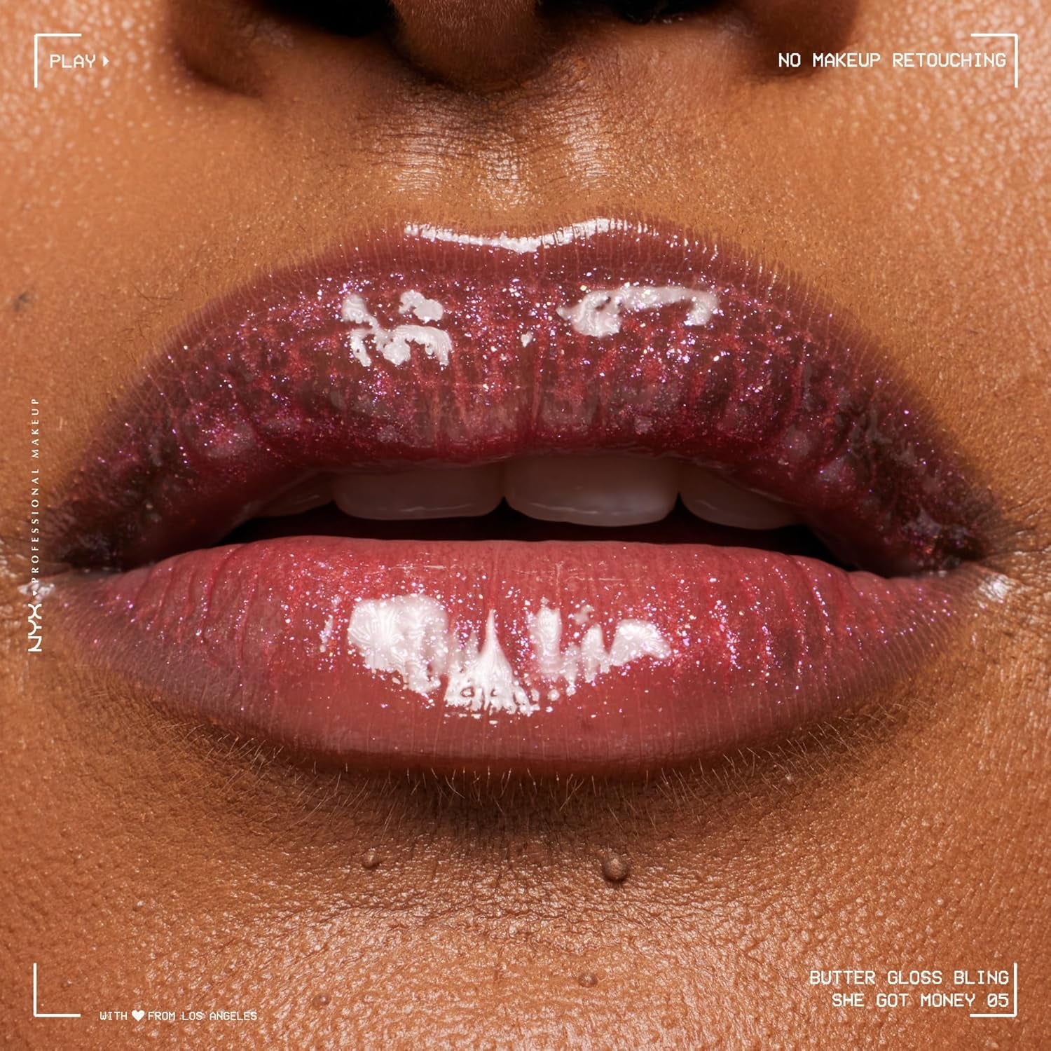 , Butter Gloss Bling, Non-Sticky, High Shine, Universally Flattering, 8 Ml - She Got Money (Shimmery Pink)