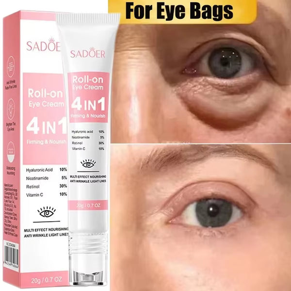 Instant Eye Bag Remove Cream Retinol Anti-Wrinkle Firming Skin Fade Fine Lines anti Dark Circle Puffiness Brighten Eye Skincare