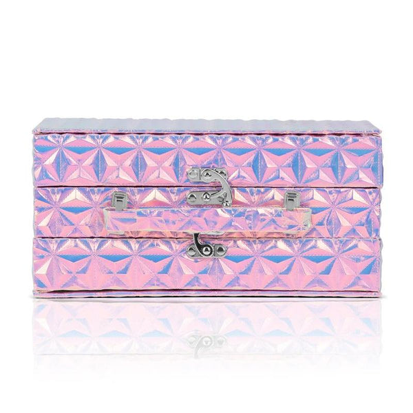 Holographic Makeup Case | Clean Girl Makeup Kit Y2K Gift Halloween Christmas Holiday Teen Tween Trendy Trending Sale Adult Colors Neutral