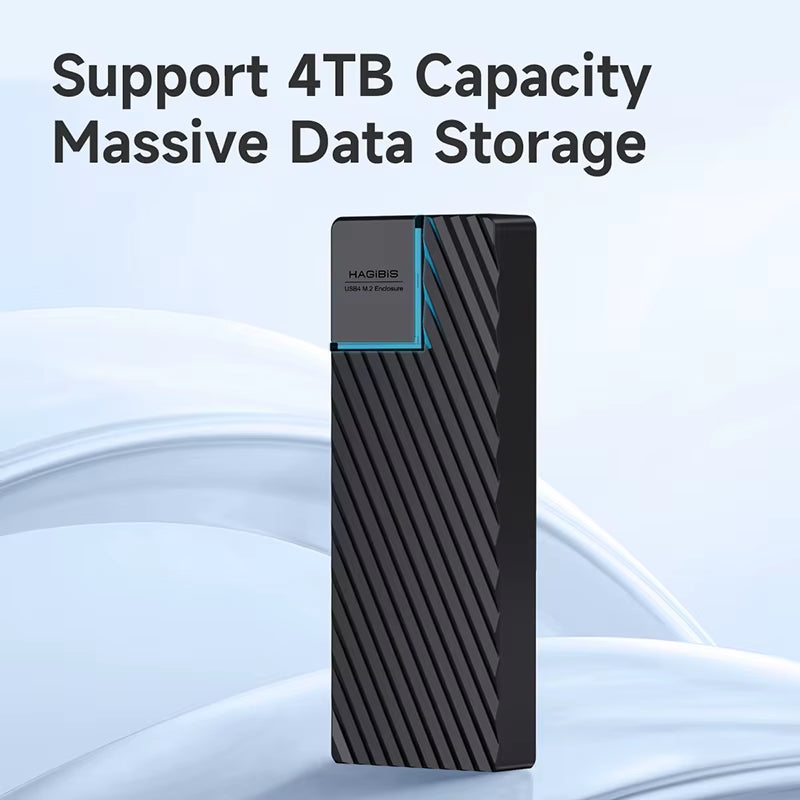 USB 4.0 40Gbps M.2 Nvme SSD Enclosure Compatible with Thunderbolt 4/3 USB 3.2/3.1/3.0 ASM2464 External Hard Drive Case
