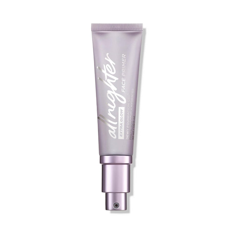 Urban Decay All Nighter Extra Glow Face Primer, Dewy Finish, Smoothing & Hydrating Base for Foundation Face Makeup, Hyaluronic Acid & Agave Extract, Paraben-Free