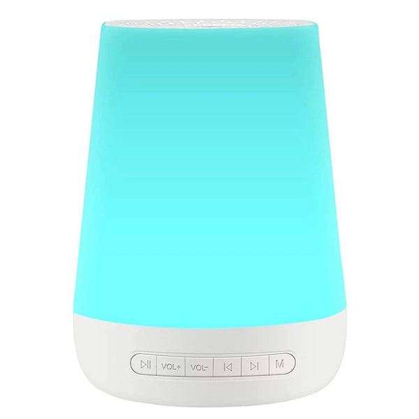 MBZ085 White Noise Machine Baby Sleep Sound Machine Colorful Night Lights 28 Soothing Sounds with 3.5Mm Headphone Jack