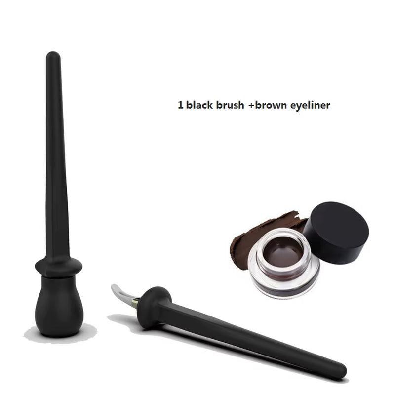 Easy No-Skip Eyeliner Tool for Long Lasting Liquid Eyeliner Silicone Eyeliner Brush Pen for Different Eye Makeup Style Tool