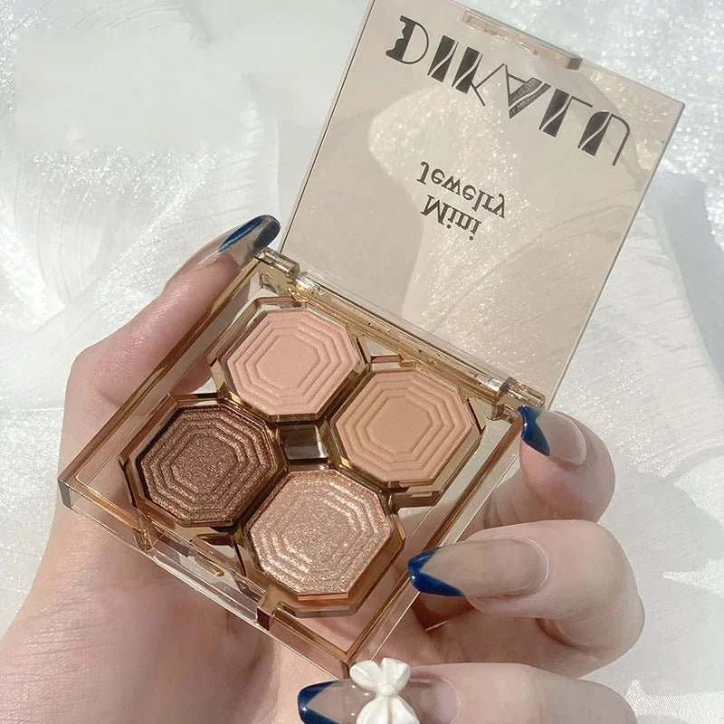 Palette Pearly Eyeshadow Glitter Earth Color Eyeshadows Shiny Eye Shadow Pallet Makeup Pigmentos Natural Cosmetic Free Shipping