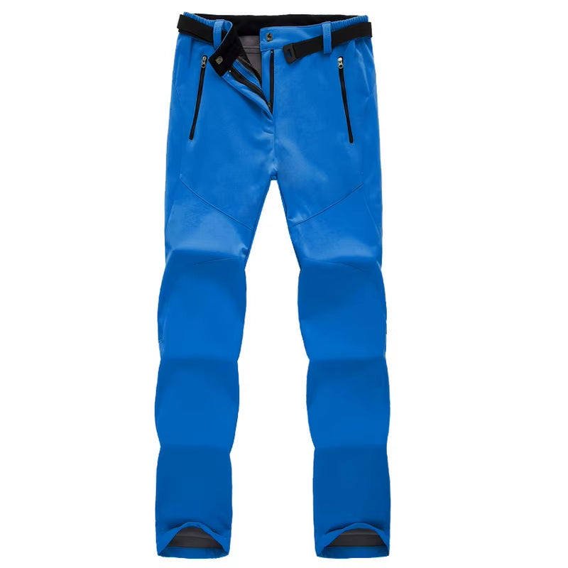 New Winter Womens Outdoor Pants Thick Fleece Softshell Sports Trousers Hiking Trekking Ski Waterproof Women Pants PM21