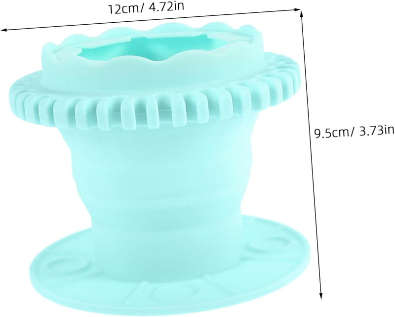 Foldable Silicone Makeup Brush Cleaner Cup Makeup Cleaning Container for Travel and Home Use