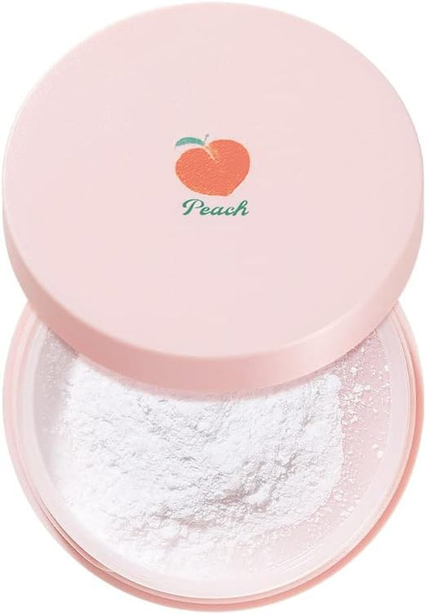 SKINFOOD Peach Cotton Multi Finish Powder 5G - Korean Peach Extract & Calamin Sebum Control Face Powder - Silky Setting Powder - Setting Powder for Oily Skin - Sweet Peach Scent for Soft Skin