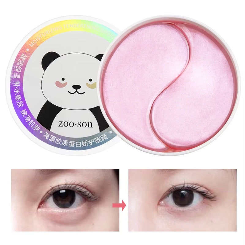 60Pc Seaweed Collagen Eye Patches under the Eyes Gel Patch for Edema Hydrogel Eye Patch from Dark Circles Patches Eye Mask Korea