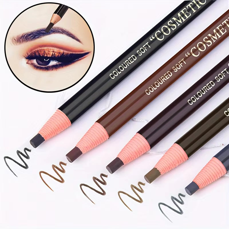 Tear off Pull Line Eyebrow Pencil, Not Sharpen Need Eyebrow Pencil, Natural Color Rendering, Sweat Proof and Smudge Proof Eyebro