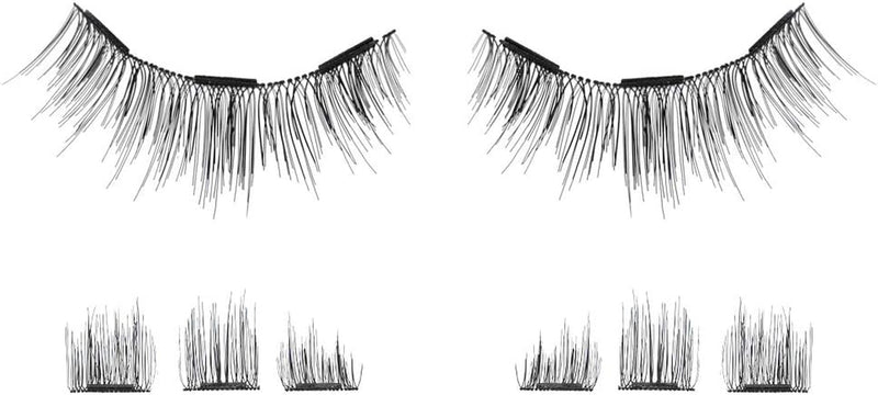 ® Magnetic Eyelashes (No Eyeliner Needed) 3 Magnets (Can Also Be Worn as Dual Magnets) Clip on Trimmable Reusable (Long & Volume)