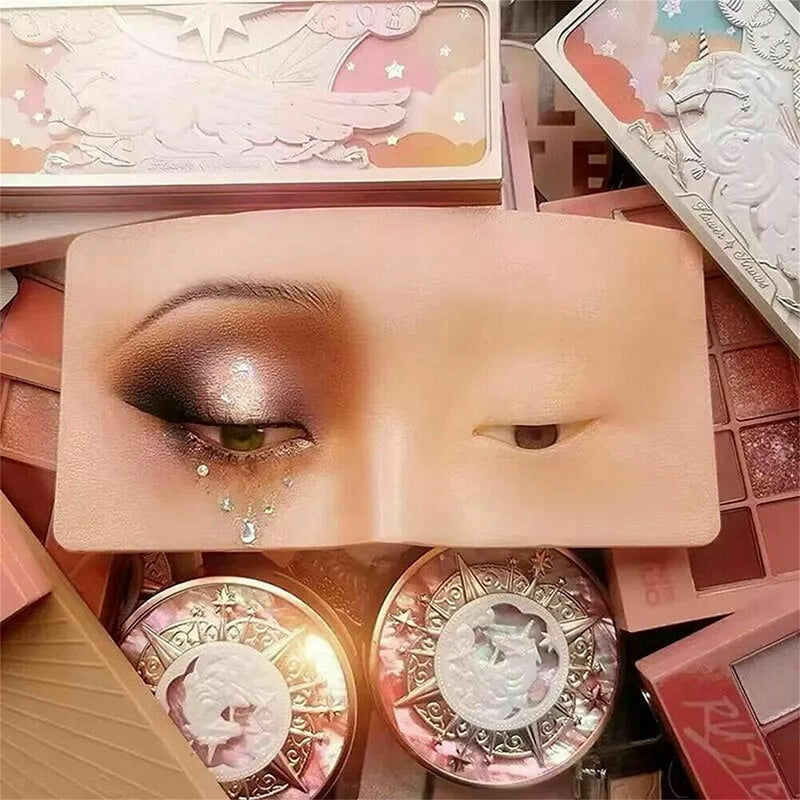 The Perfect Aid to Practicing Makeup Face Makeup Mannequin Silicone Practice, Makeup Practice Board Eyes, for Makeup Practice Training