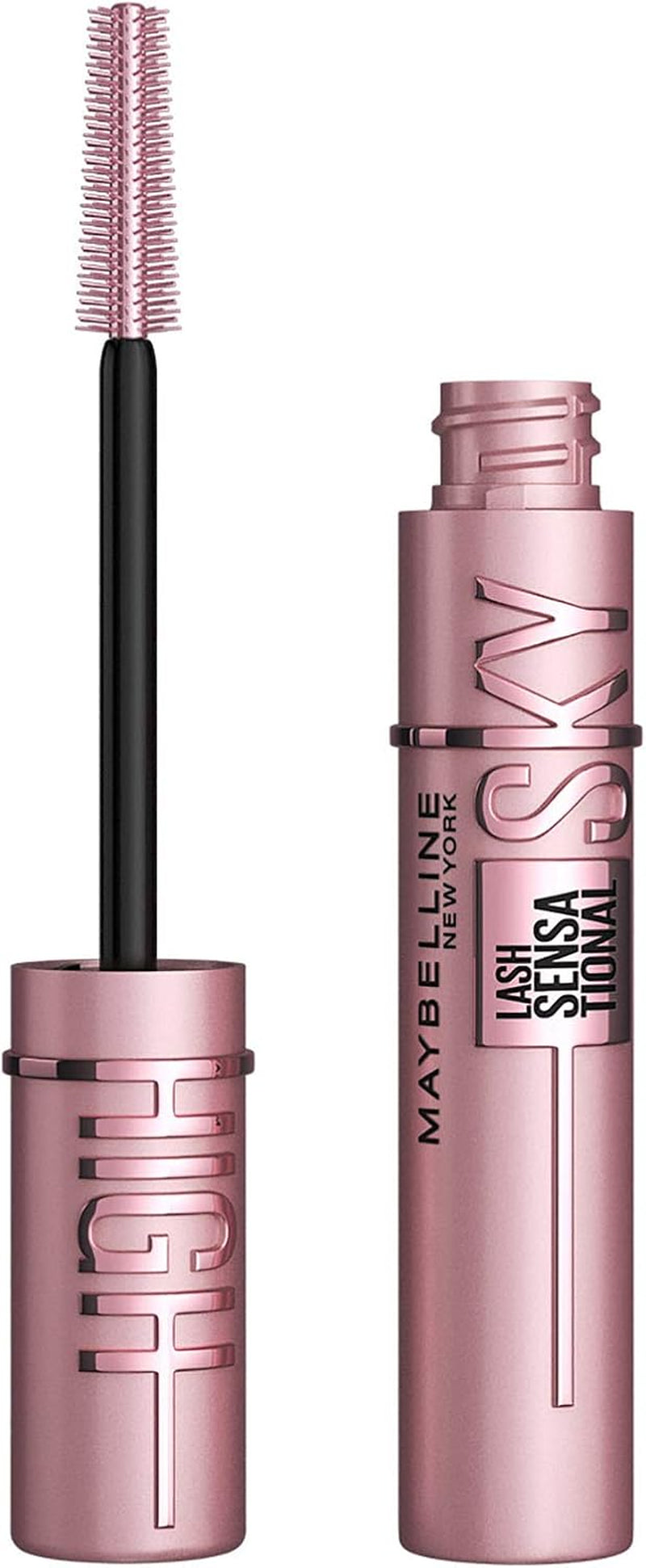 New York Concealer Instant Age Rewind, Sand, 6 Milliliters (Packaging May Vary) & New York Lash Sensational Sky High Mascara, Washable Lengthening Eyelash Mascara, Blackest Black, 7.2 Ml