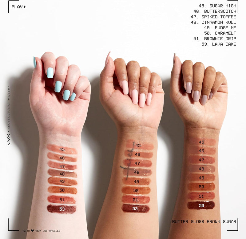 - Butter Gloss, Non-Sticky Lip Gloss - Tiramisu (Pink Brown)