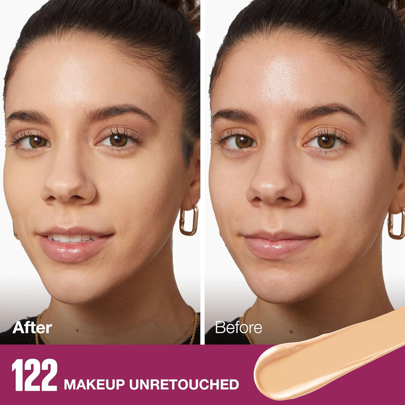 New York Concealer Instant Age Rewind, Sand, 6 Milliliters (Packaging May Vary) & New York Matte + Poreless Pressed Face Powder Makeup, Natural Beige, 8.5 Grams