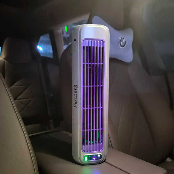 New Car Portable Fan 3 Unbeatable Features Air Fan+Negative Ion Fresh Air+Ozone Elimination Car Automotive Electronics Part