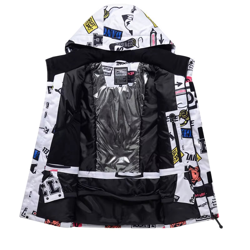 New Men Women Couples Ski Suit Winter Windproof Thick Warm Skiing Jacket and Pants Set Outdoor Snow Snowboarding Costumes