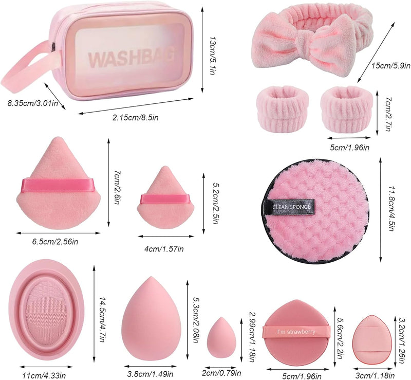 Makeup Brush Set, 42Pcs Makeup Tool Set Premium Synthetic Foundation Powder Concealers Eye Shadows Blush Makeup Brushes Kit with Makeup Sponge, Powder Puffs for Beginner & Professional