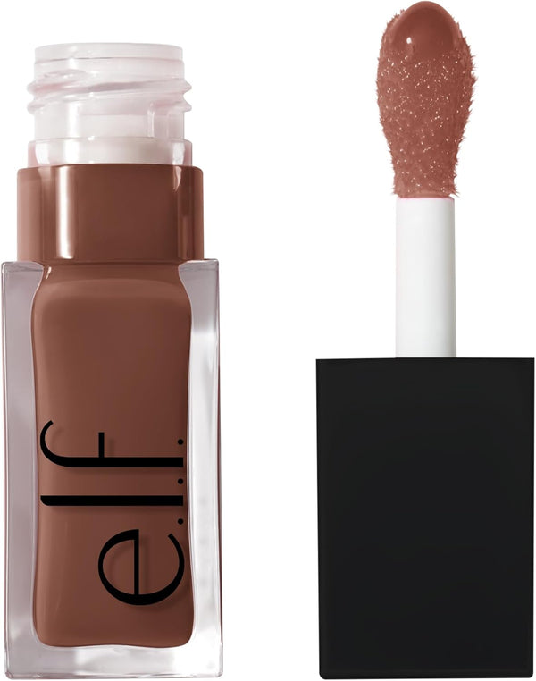 Glow Reviver Lip Oil, Nourishing Tinted Lip Oil for a High-Shine Finish, Infused with Jojoba Oil, Vegan & Cruelty-Free, Honey Talks
