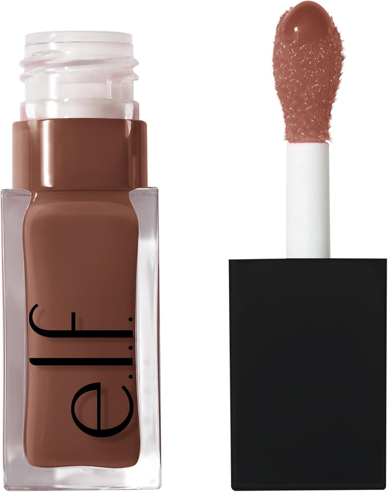 Glow Reviver Lip Oil, Nourishing Tinted Lip Oil for a High-Shine Finish, Infused with Jojoba Oil, Vegan & Cruelty-Free, Honey Talks