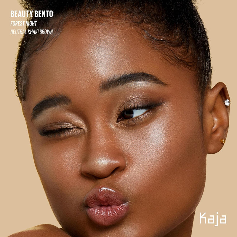 Beauty Bento Collection | Mosaic Chrome + Shimmer + Matte | 19 Forest Night - Khaki Brown | 2019 Best of Beauty Award in Glitter-Pressed Category