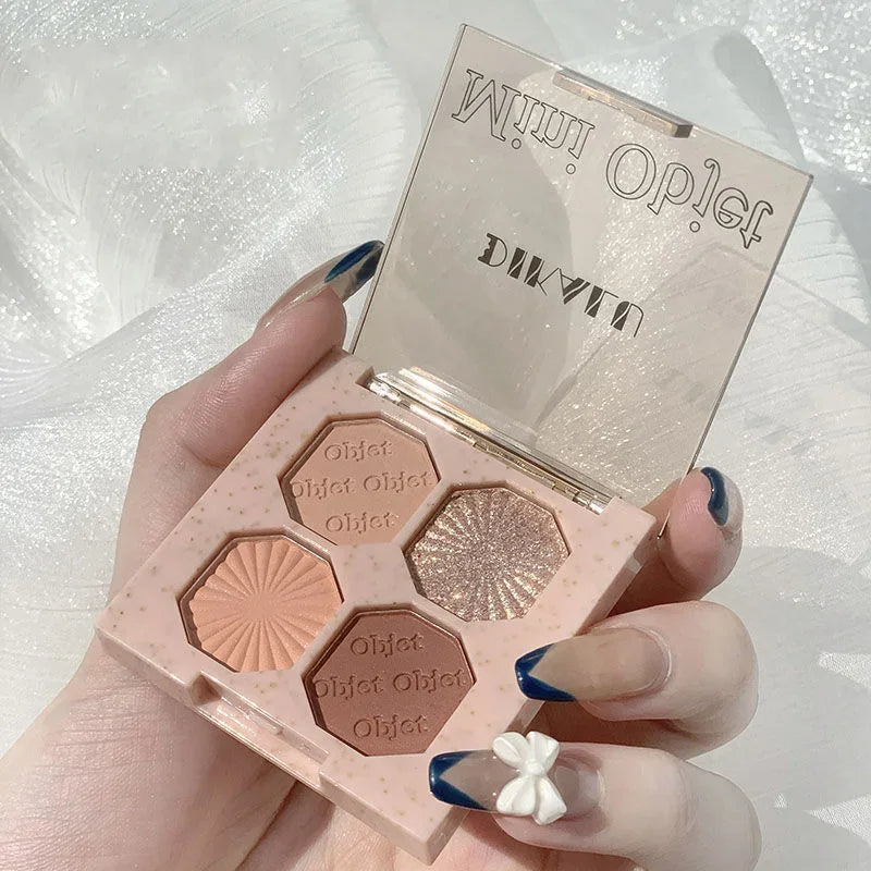 Palette Pearly Eyeshadow Glitter Earth Color Eyeshadows Shiny Eye Shadow Pallet Makeup Pigmentos Natural Cosmetic Free Shipping